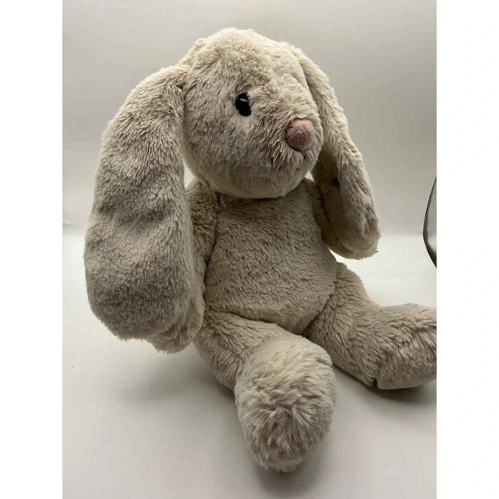 Steiff Hoppie Bunny Soft Cuddly Friends Beige Plush Rabbit 063856 9 Inch